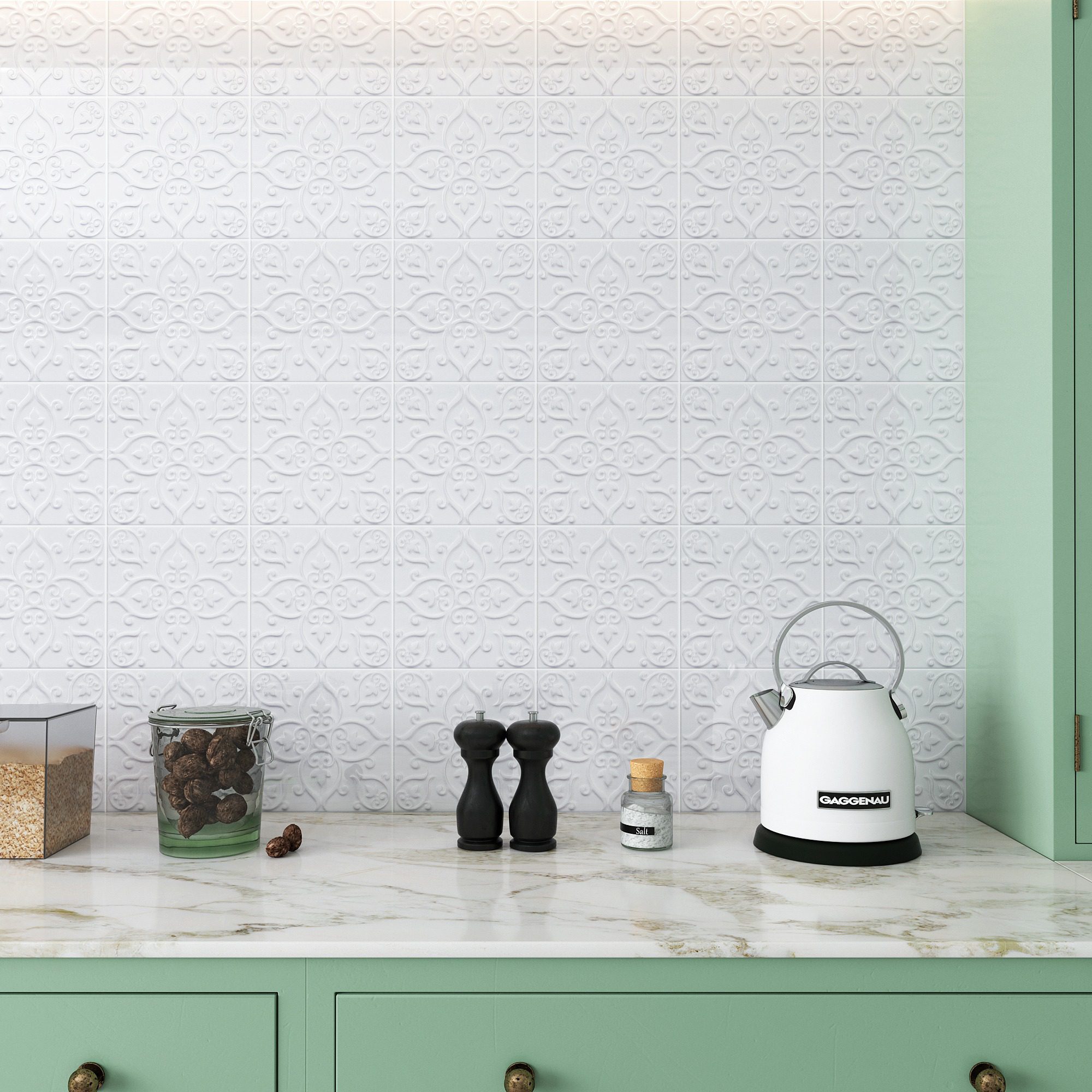Pared Esmaltada Petra White